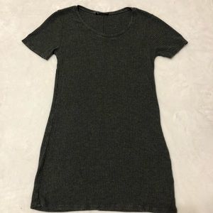Brandy Melville OS Charcoal Gray Sweater Tunic Top